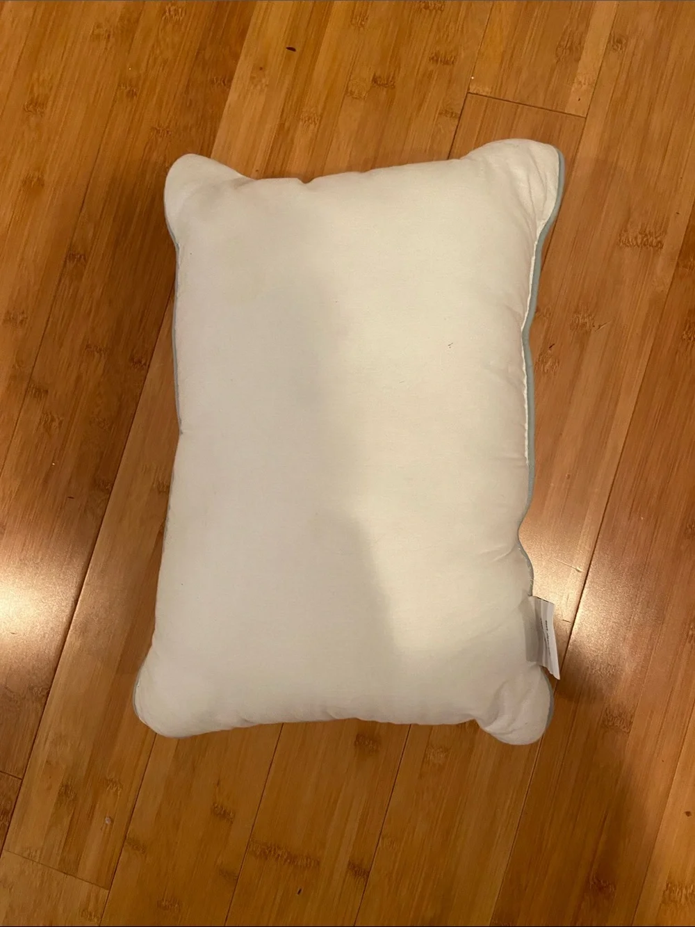 Plush Textured White Decorative Pillow - No Brand